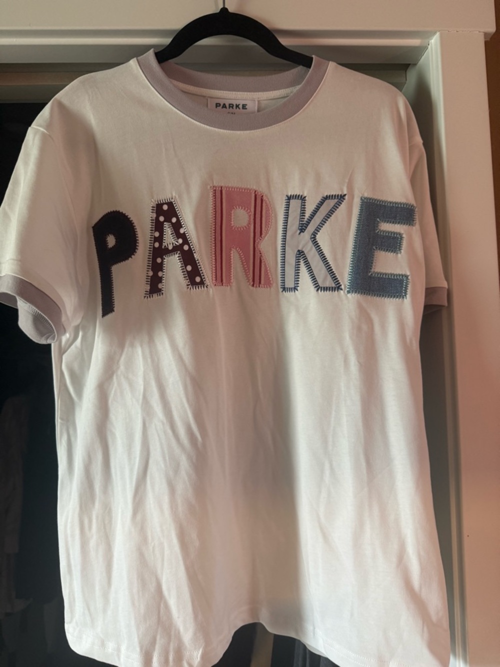 Parke T-Shirt with Multicolor Lettering